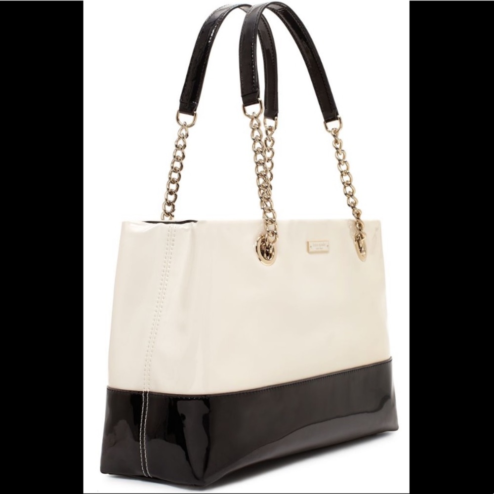 Kate Spade - Elena - black and cream tote